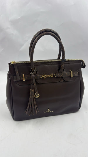 L'Atelier Du Sac Borsa Mod.Marylou Coll.My Milady Marrone