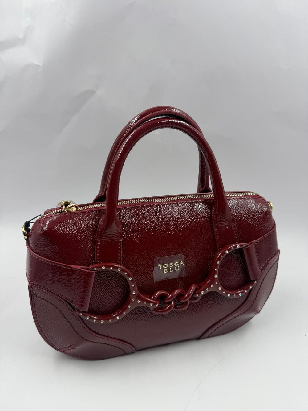 Borsa Tosca Blu Cecilia Shiny Rosso Scuro