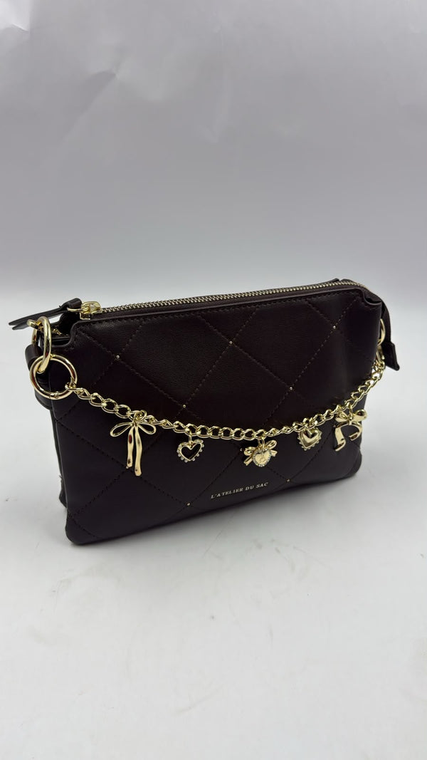 L'Atelier Du Sac Borsa Mod.Alexia Coll.L'Allure Marrone