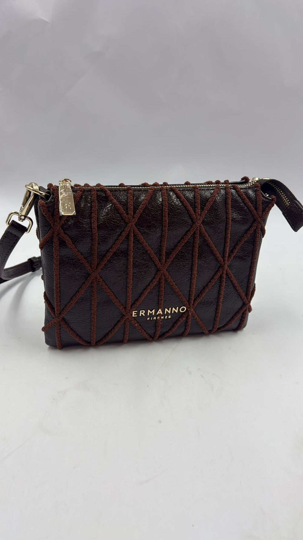 Ermanno Scervino Borsa Triple Crossbody Belen Dark Brown