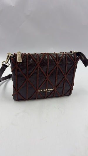 Ermanno Scervino Borsa Triple Crossbody Belen Dark Brown