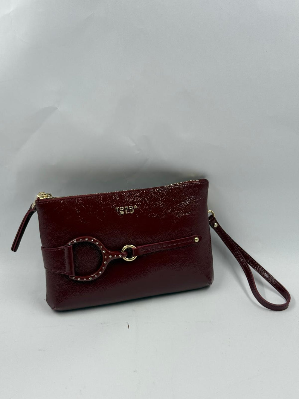 Borsa Tosca Blu Cecilia Shiny Rosso Scuro