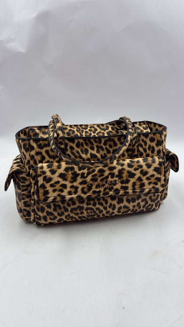 Borsa Ermanno Scervino Small Tote Blackly Leopard