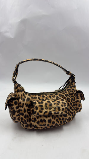 Borsa Ermanno Scervino Small Hobo Blackly Leopard