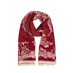 Tosca Blu Sciarpa Michelle con stampa personalizzata colore bordeaux