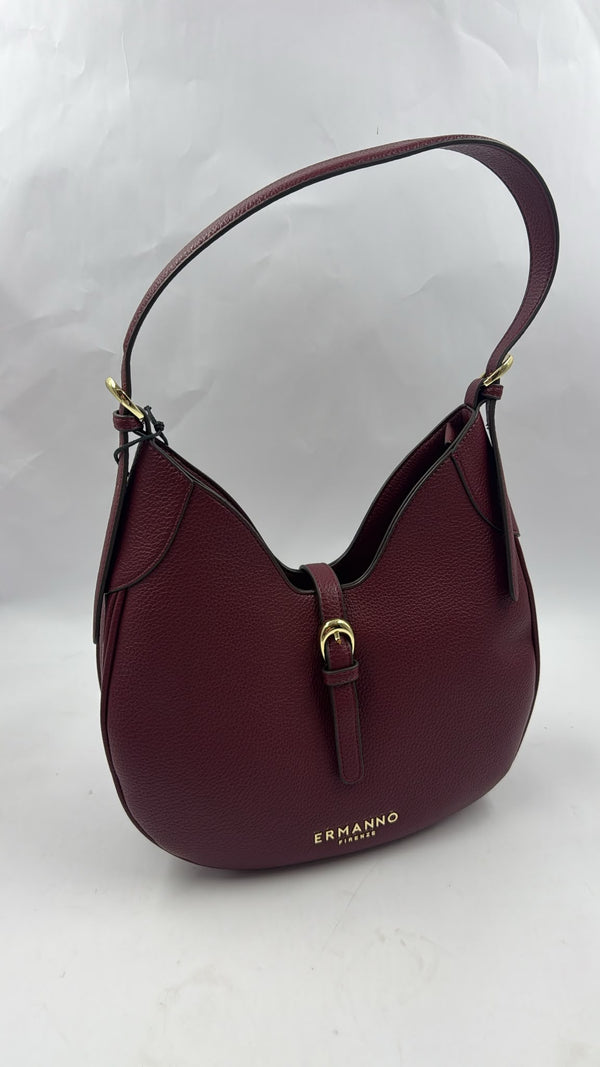 Ermanno Scervino Borsa Hobo Bunny Burgundy
