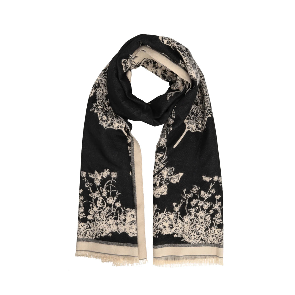Tosca Blu Sciarpa Michelle con stampa personalizzata colore nero