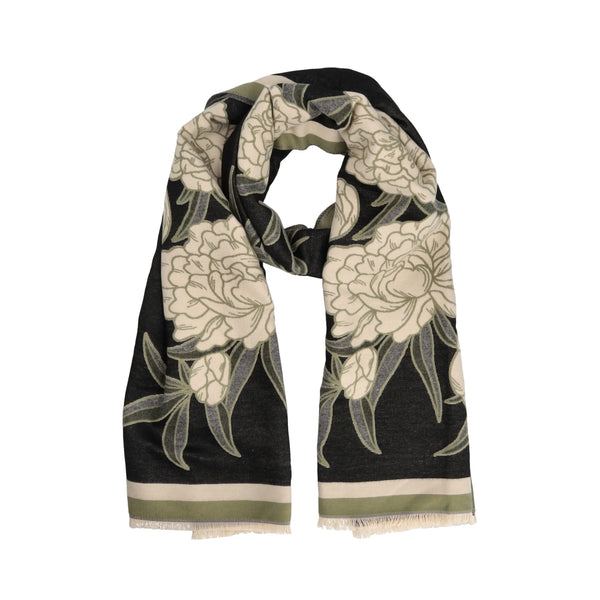 Tosca Blu Sciarpa Regina con stampa personalizzata colore nero