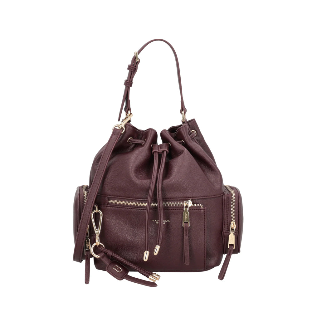 Tosca Blu Secchiello Tokyo con tasche e coulisse colore bordeaux