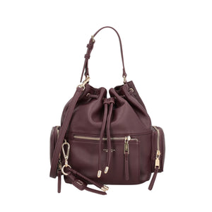 Tosca Blu Secchiello Tokyo con tasche e coulisse colore bordeaux