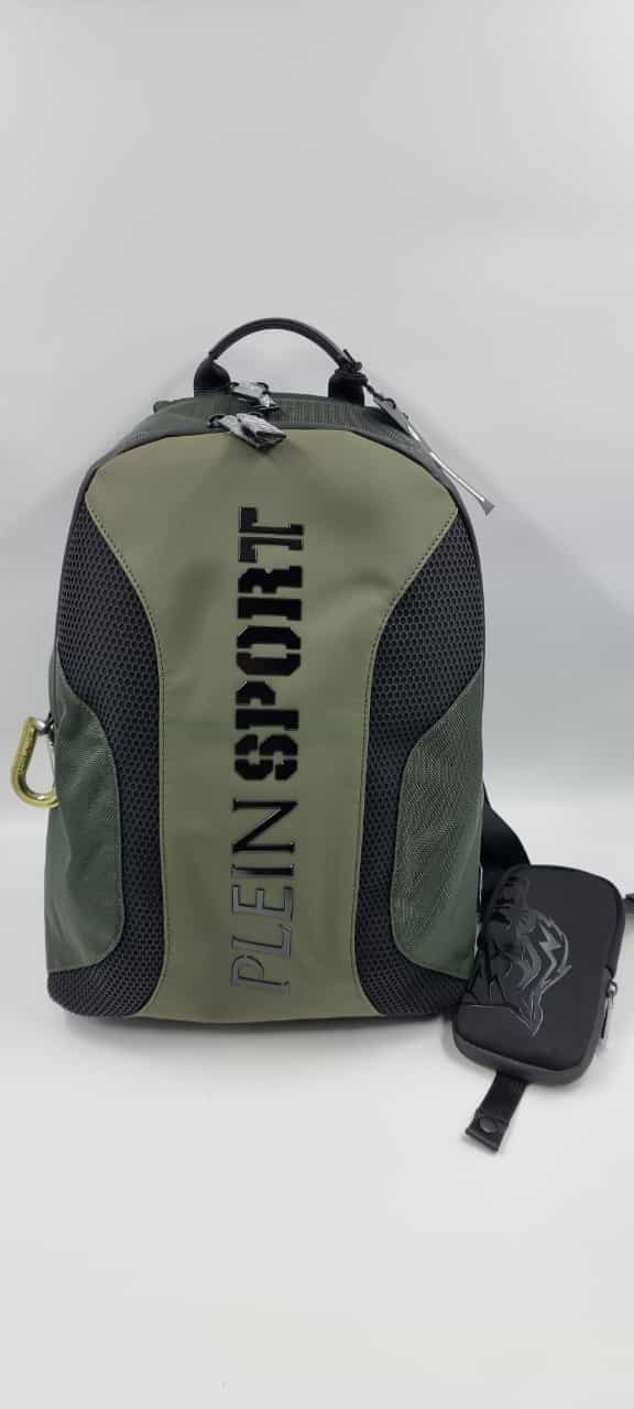 zaino verde nero plein