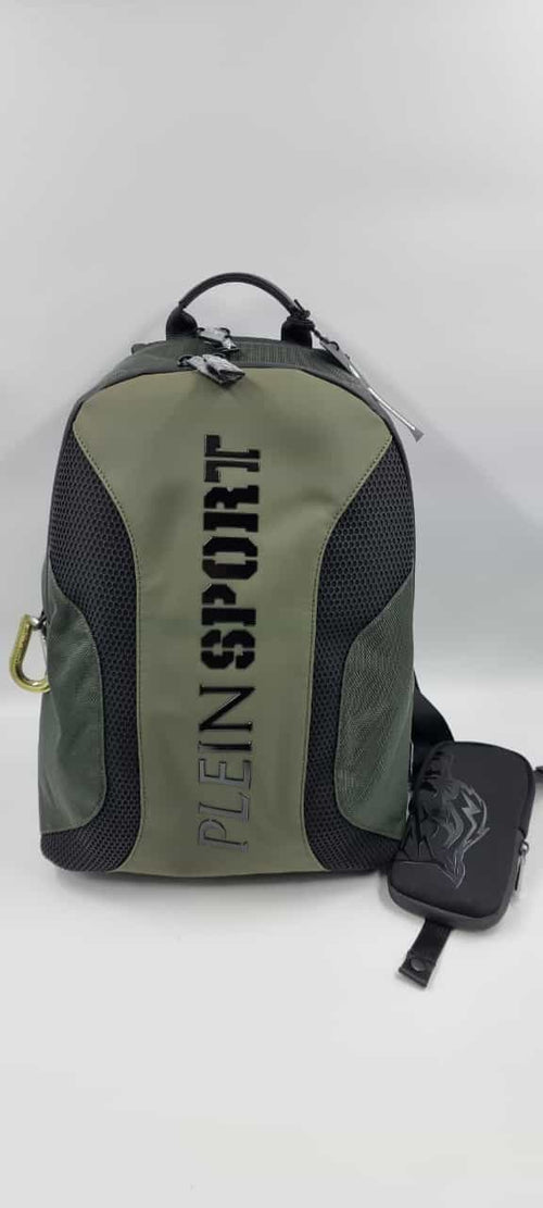 zaino verde nero plein