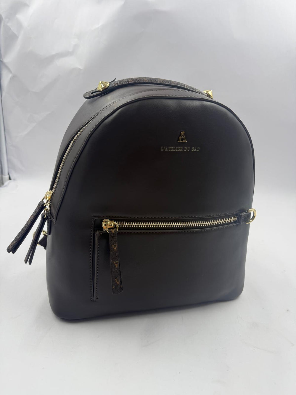 L'Atelier Du Sac Zaino Noel Marrone